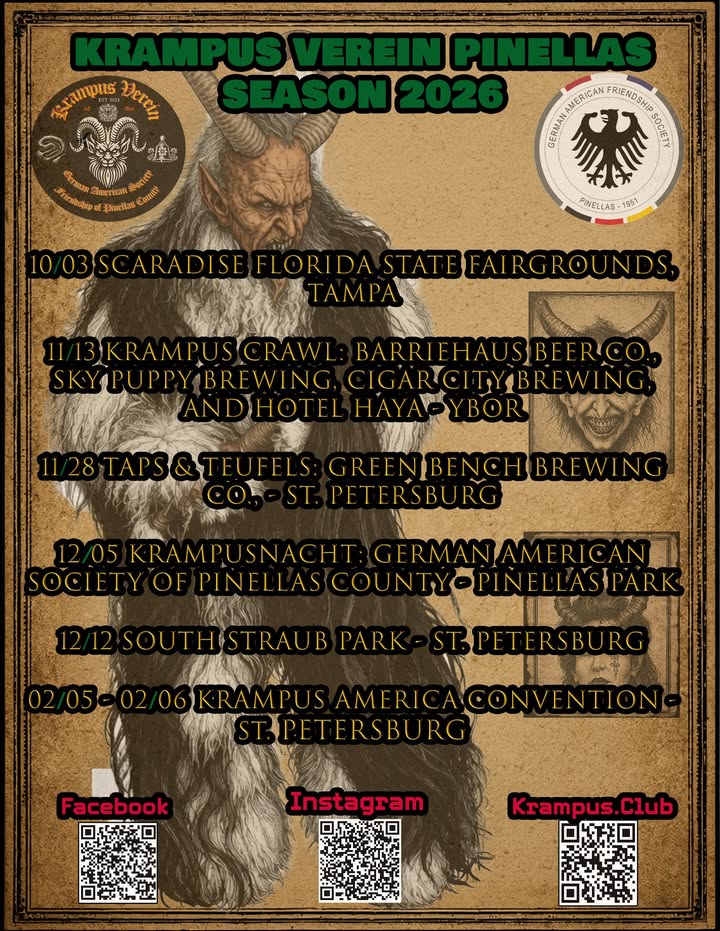 Krampus Verein Pinellas: Season 2026 Locked and Loaded